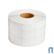 Термоэтикетка ЭКО 12х12 мм (15000 шт, 3 ряда, круглая, втулка 40 мм)